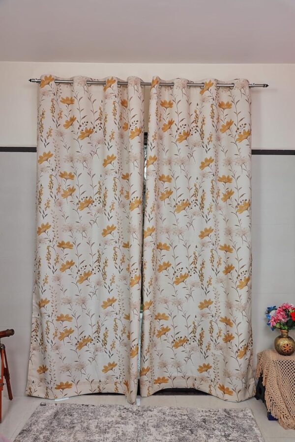 Tramb Printed Polyester Curtains: Elegant Sound-Resistant Privacy for Your Home