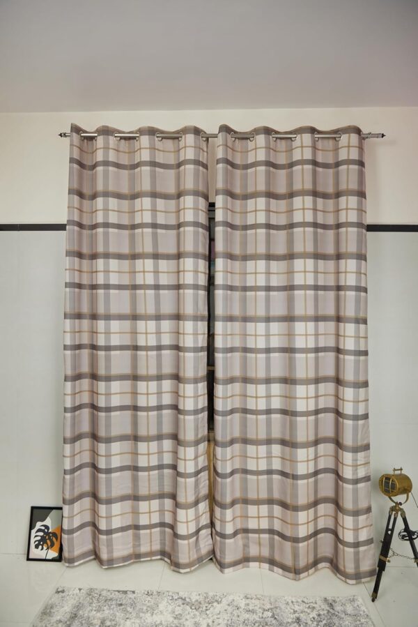 Tramb Printed Polyester Curtains: Stylish Privacy for Living Room and Bedroom