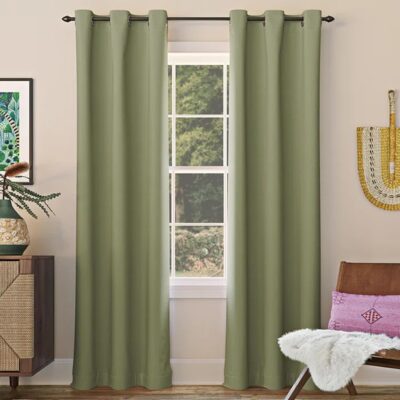 Tramb Solid Brown Polyester Blackout Curtains for Total Home Privacy and Comfort