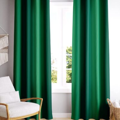 Tramb Solid Brown Polyester Blackout Curtains for Total Privacy and Comfort