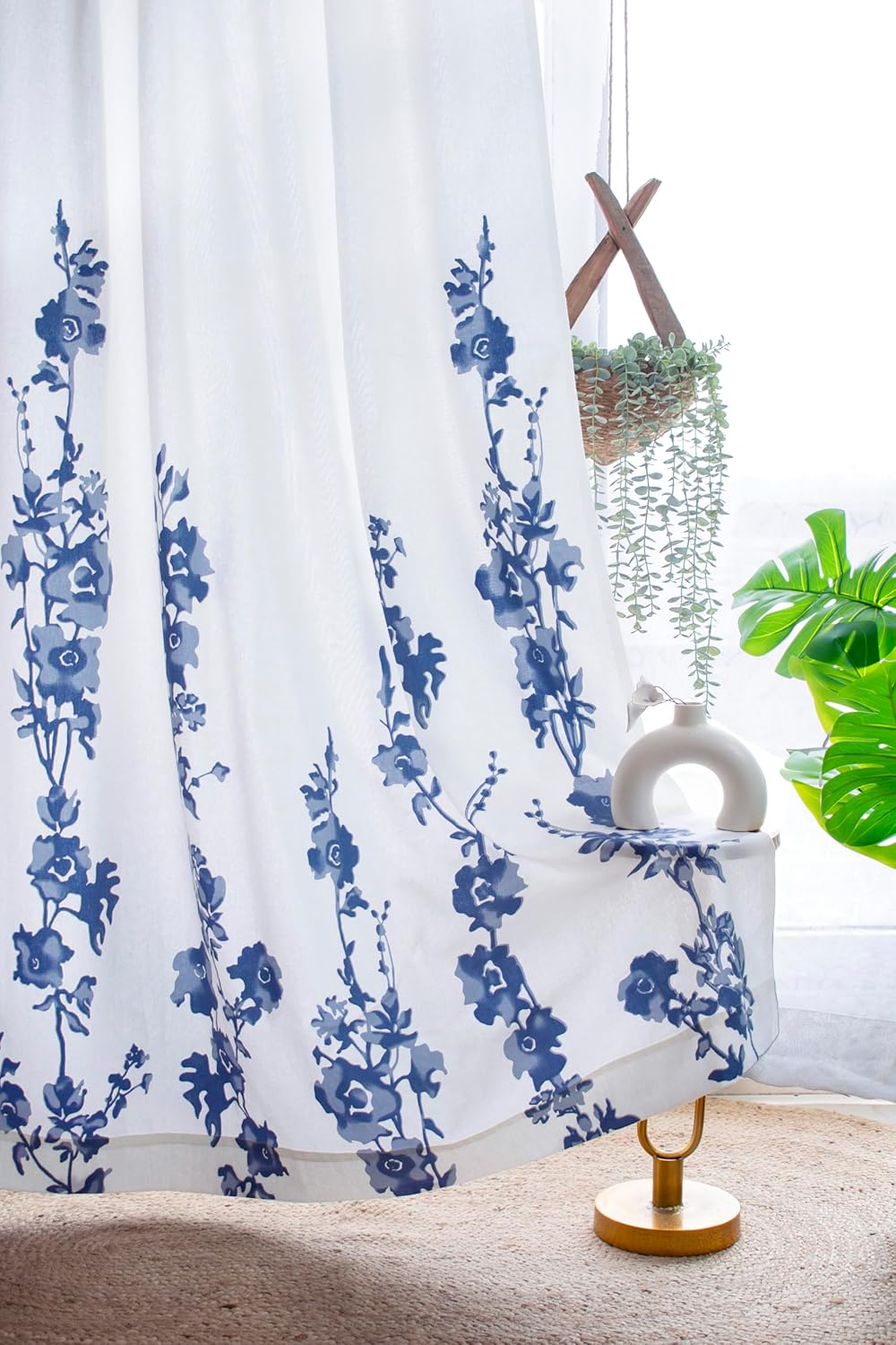 Transform Your Space with Tranquebar Floral Cotton Room Darkening Curtains