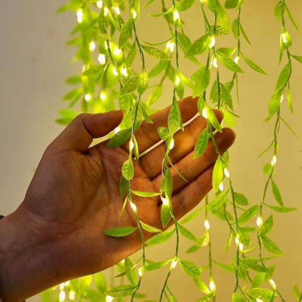 Transform Your Space with Desidiya Artificial Leaf Curtain LED String Lights