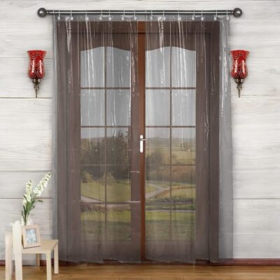 Transparent AC Curtain – CASA-NEST 4.5 ft x 7 ft, 0.15 mm Thick