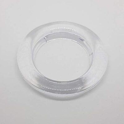 Transparent White Plastic Curtain Rings with Lock – Pack of 50