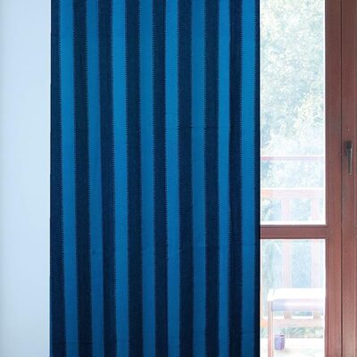 Trendy Navy Blue Cotton Curtains for Stylish Home Decor