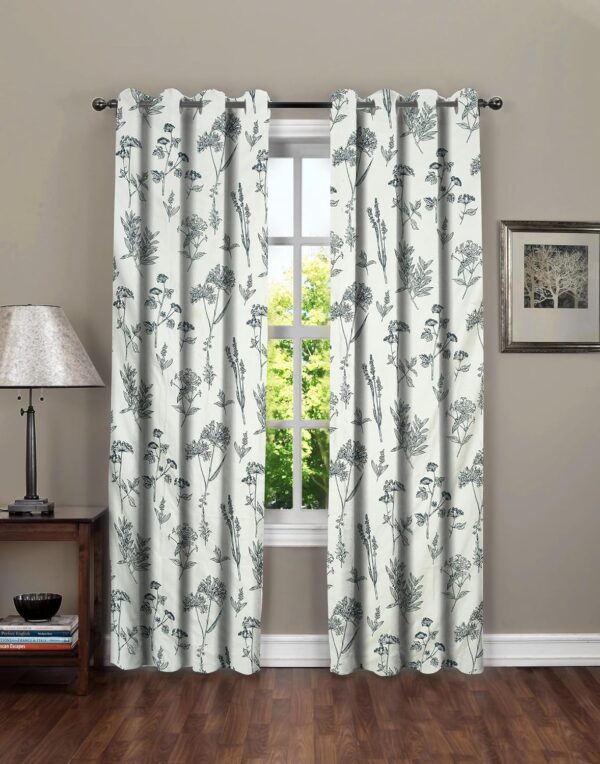 Umi Super Soft Floral Curtains for Living Room - 48x108 Inches, Pack of 2