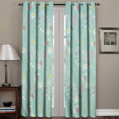 Umi Super Soft Microfiber Door Curtains – Grommet Panels for Living Room