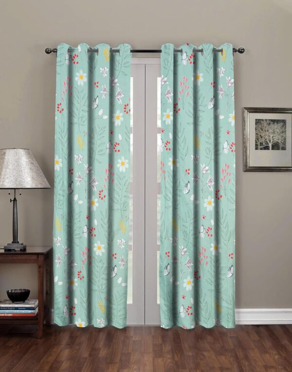 Umi Super Soft Microfiber Door Curtains - Grommet Panels for Living Room