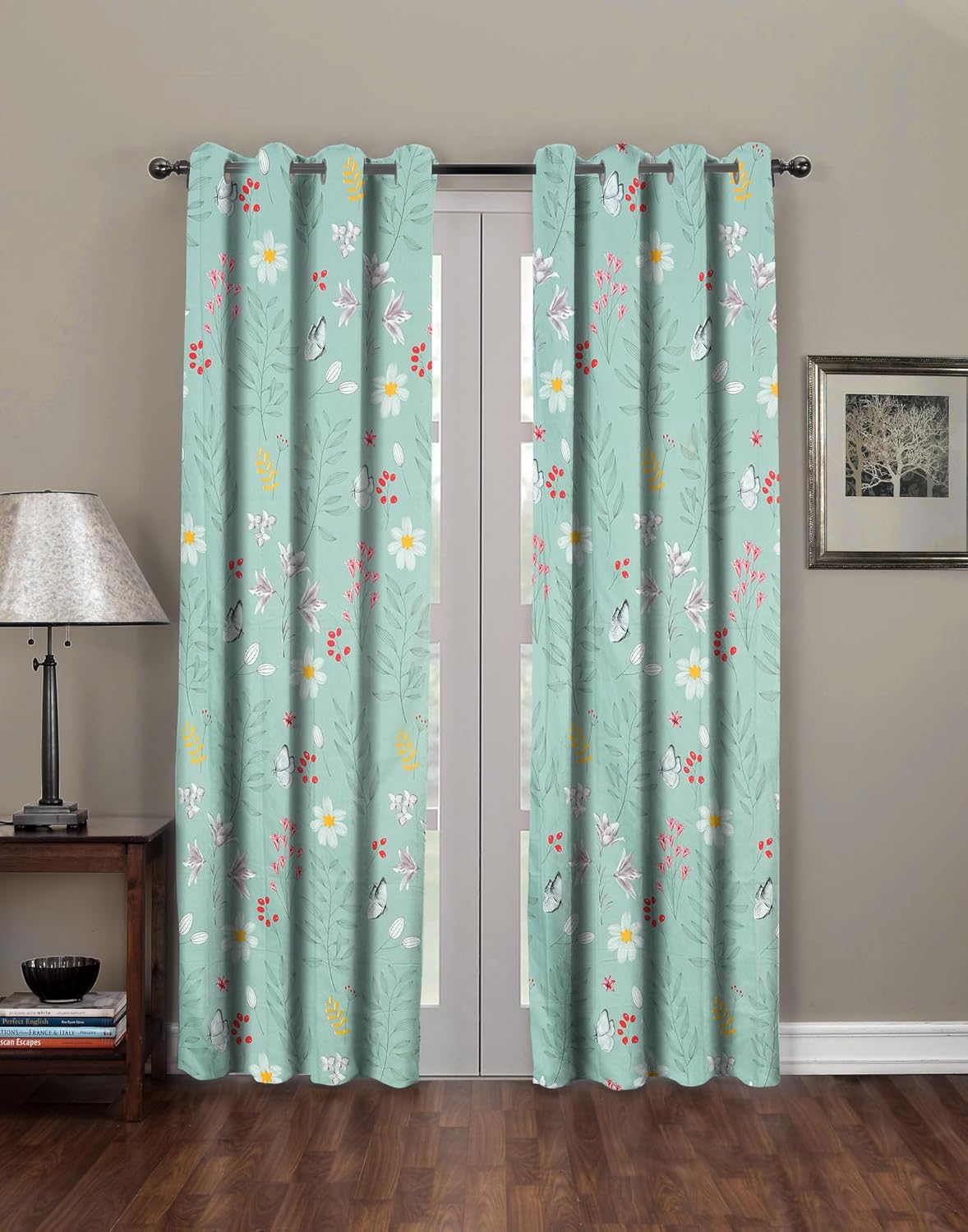 Umi Super Soft Microfiber Door Curtains: Stylish Grommet Panels for Your Living Room