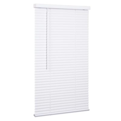 Upgrade Your Space with 1-Inch Cordless Mini Vinyl Blinds in White