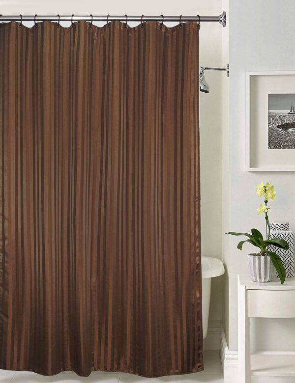 Versatile PVC Shower Curtain with Hooks - Stylish 54x78 Inches for Your Bathroom