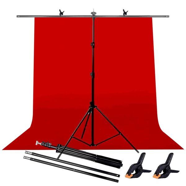 Versatile Red Curtain Backdrop for Photography, Weddings, and Parties