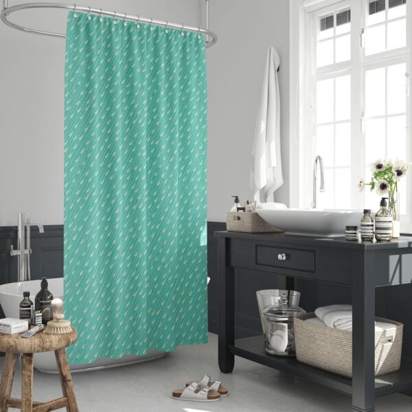 Waterproof Shower Curtain Set of 2 | Stylish ArtzFolio Rain Design