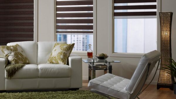 Zebra Blinds: Stylish Polyester Combi Curtains for Home Decor Enhancement