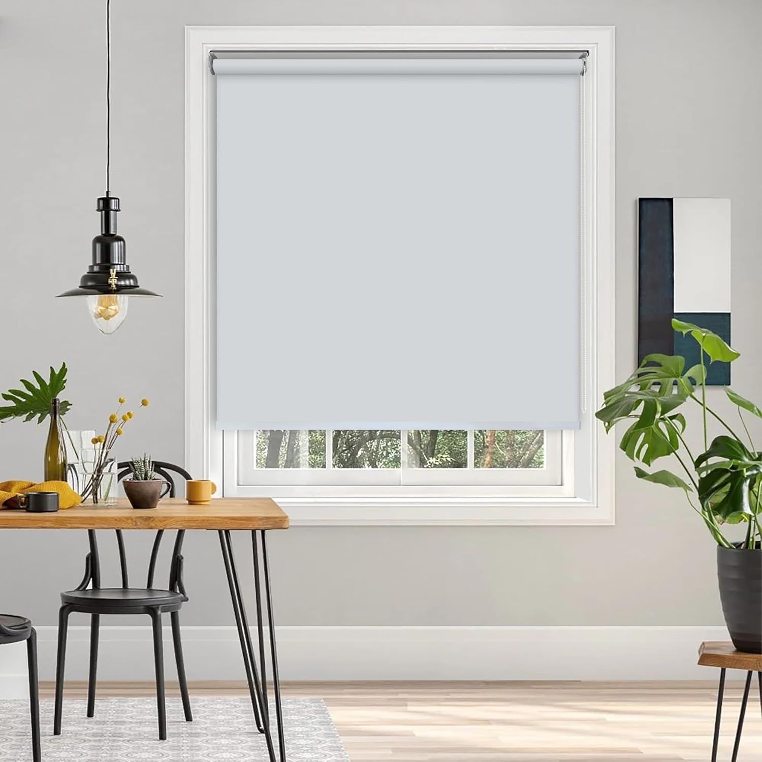 Experience Total Darkness with Soft Grey UV Protection Roller Blinds