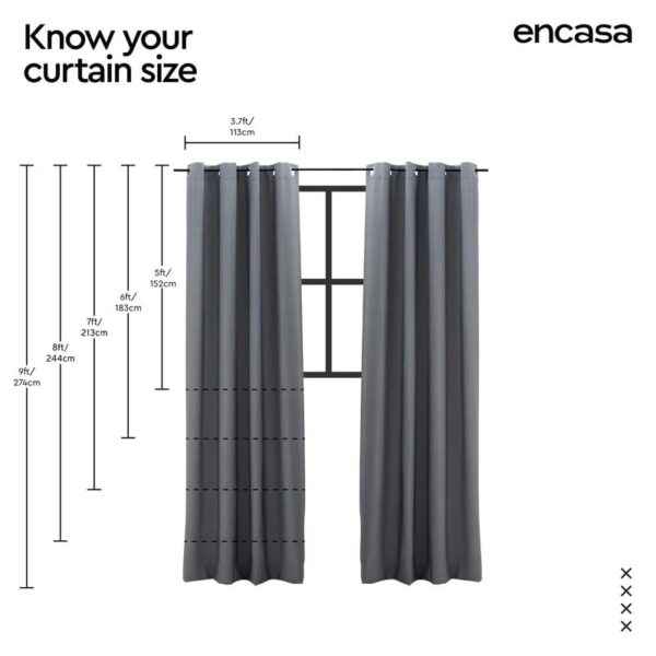 Elegant Floral Semi-Blackout Curtains for Sound and Heat Reduction - Encasa XO - Image 7