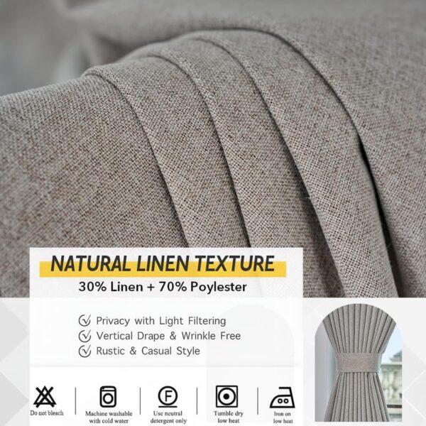 Custom Greyish Brown Pinch Pleated Curtains for Stylish Living Spaces - Image 6