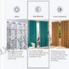 Elegant Cream Solid Curtains for Doors - 7 Feet, Pack of 2 - Image 7