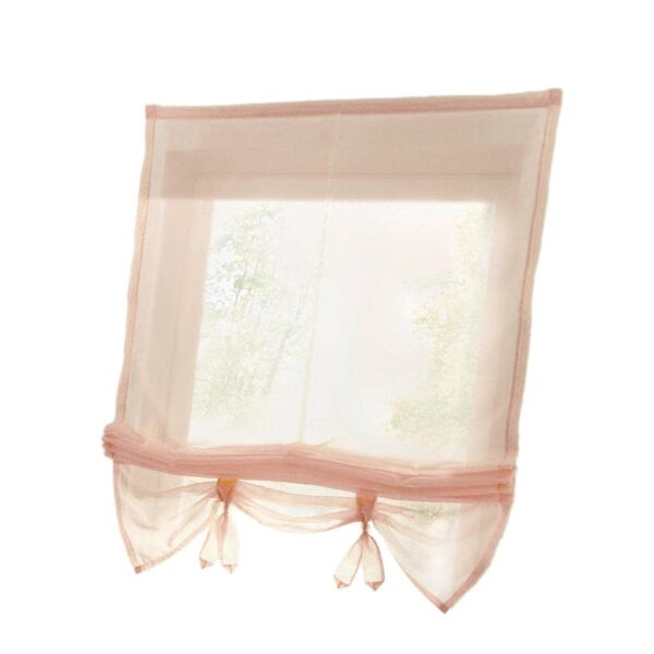 Elegant Roman Curtain Tie Up Shade for Stylish Window Valances in Wheat - Image 5