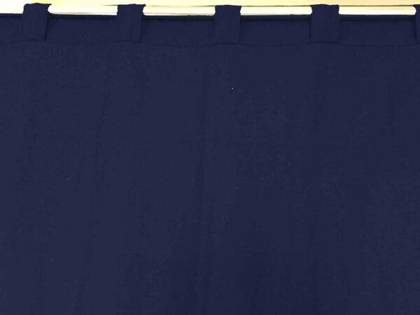 Lushomes Navy Blue Cotton Rod Pocket Curtains - Stylish Door Drapes Online - Image 2