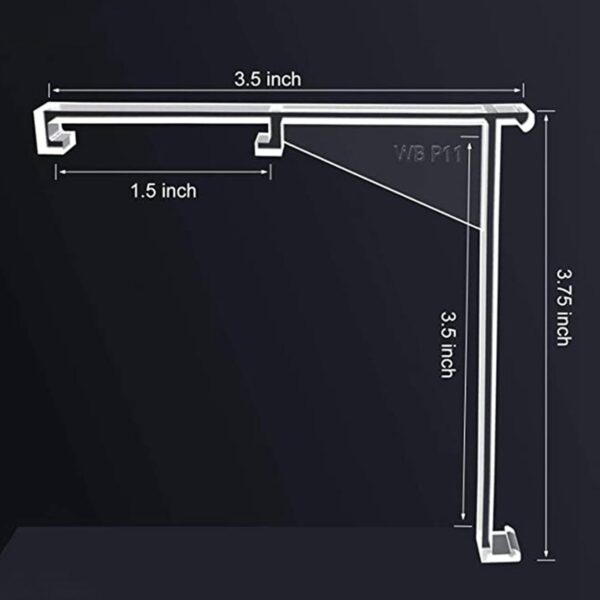 Versatile My Sutra Vertical Shutter Bracket Clips for Home and Office Decor - Image 2