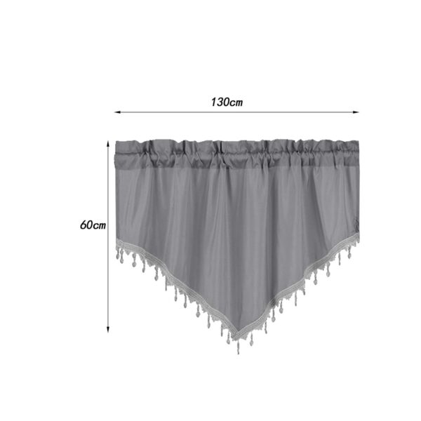 Stylish ATORSE Valance Triangle Curtains for Kitchen and Cafe Windows - Image 2