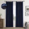 Custom Navy Blue 75" Wide Blackout Curtains for Living Room and Bedroom - Image 3