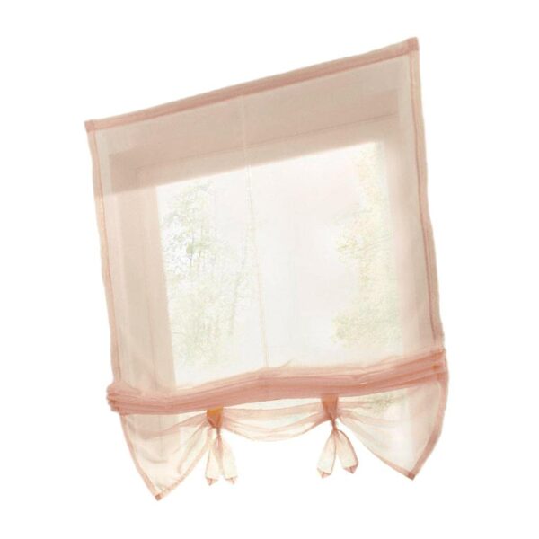 Elegant Roman Curtain Tie Up Shade for Stylish Window Valances in Wheat - Image 7