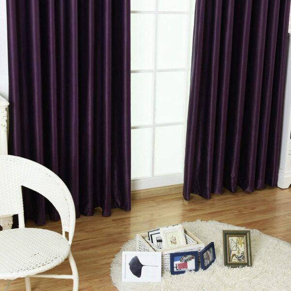 NMC Purple 140x245cm Thermal Blackout Eyelet Curtains for Ultimate Privacy - Image 4