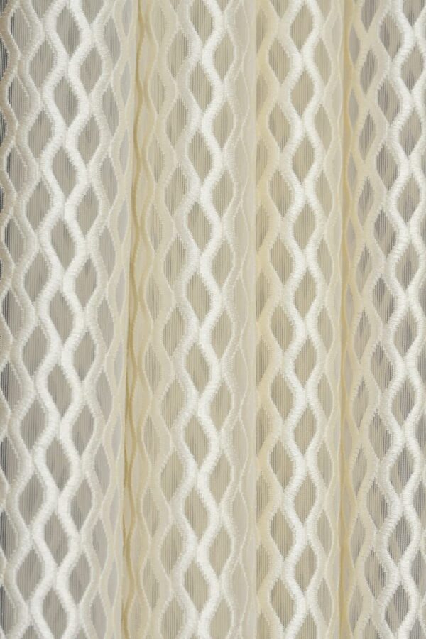 Elegant 7Ft Net Curtains Set for Doors - Sheer Drapes for Home Decor - Image 3