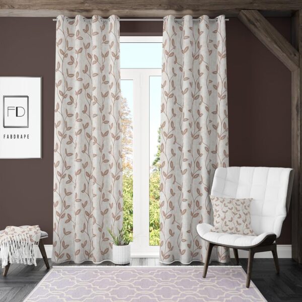 Vibrant Orange Room Darkening Curtains for 4x5 Feet Windows - FABDRAPE - Image 2