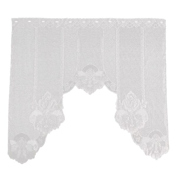 Vintage Lace Coffee Curtain - Elegant Kitchen Window Scarf for Home Decor - Image 7