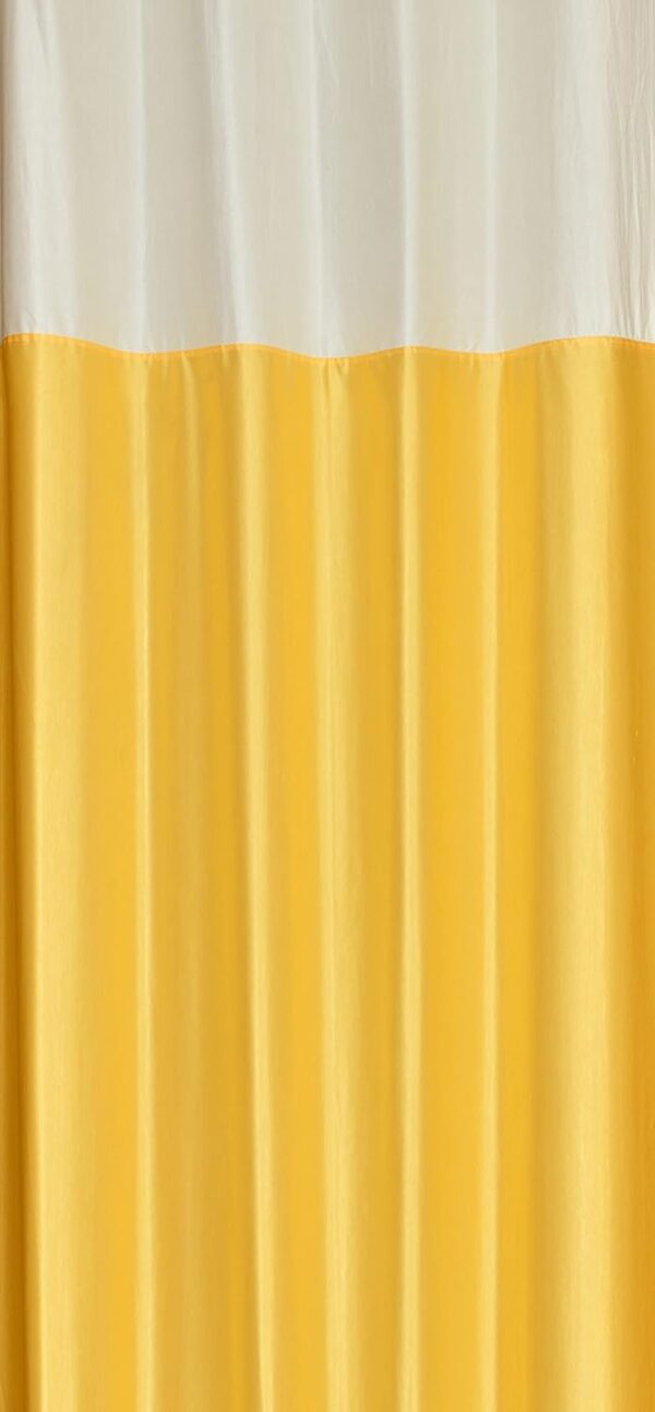 Stylish Yellow Polyester Curtains for Windows - 6 Feet, Pack of 2 - Image 2