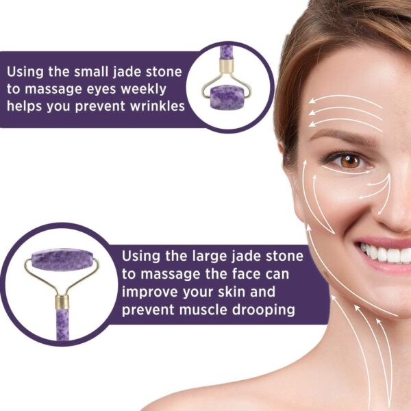 Revitalize Your Skin with Zureni Jade Facial Massager for Toning and Firming - Image 6