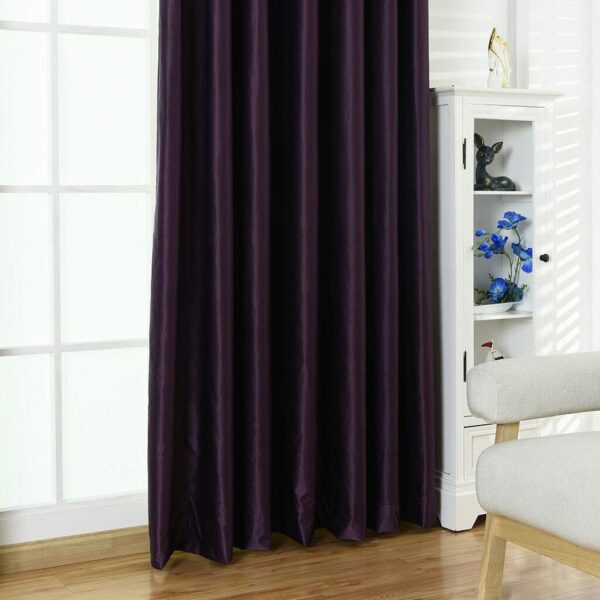 NMC Purple 140x245cm Thermal Blackout Eyelet Curtains for Ultimate Privacy - Image 3