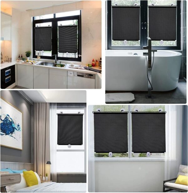 Portable Window Cover Curtain: Lightweight Blackout Shade for Sun Protection and Heat Insulation - Image 3