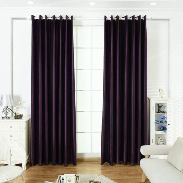 NMC Purple 140x245cm Thermal Blackout Eyelet Curtains for Ultimate Privacy - Image 2