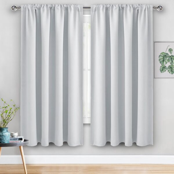 Jiuzhen Blackout Curtains: Thermal Insulated Privacy Panels for Bedroom and Living Room - Image 2