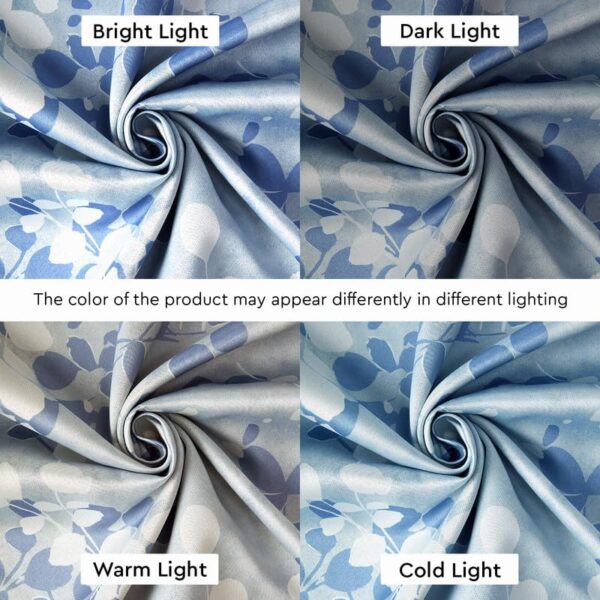 Elegant Floral Semi-Blackout Curtains for Sound and Heat Reduction - Encasa XO - Image 4