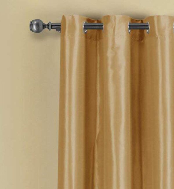 Italian Silk Blackout Curtains - Thermal Insulated, Energy-Saving Draperies, Pack of 2 - Image 2