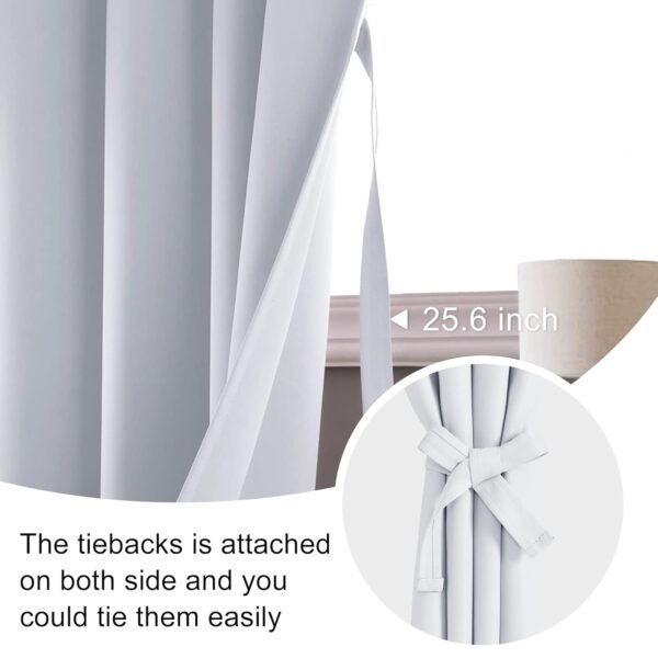 Jiuzhen Blackout Curtains: Thermal Insulated Privacy Panels for Bedroom and Living Room - Image 3