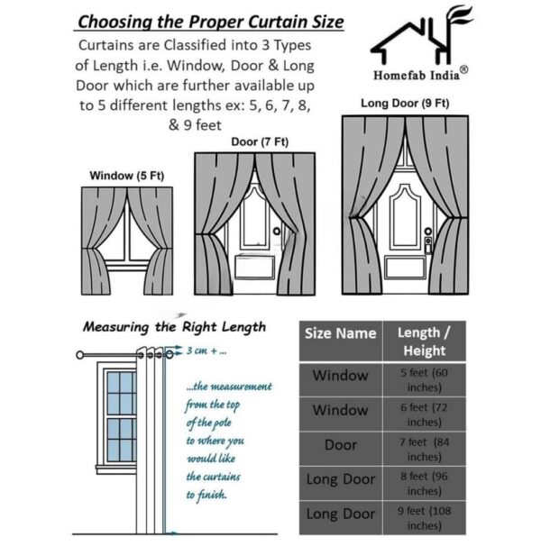 Modern 3D Christmas Printed Curtains in Polyester - 7x4 Feet, Eyelet Design - Image 5