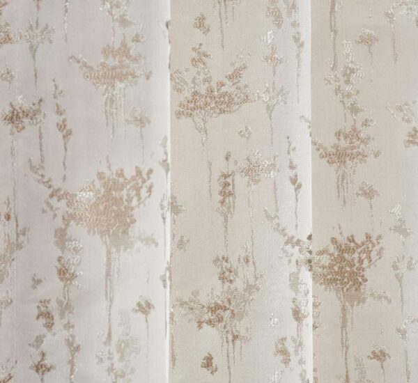 Premium Beige Jacquard Designer Curtains for Doors - Elegant 7 Feet Length - Image 4