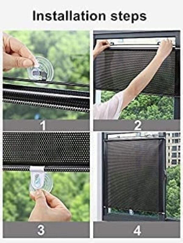 Portable Window Cover Curtain: Lightweight Blackout Shade for Sun Protection and Heat Insulation - Image 2