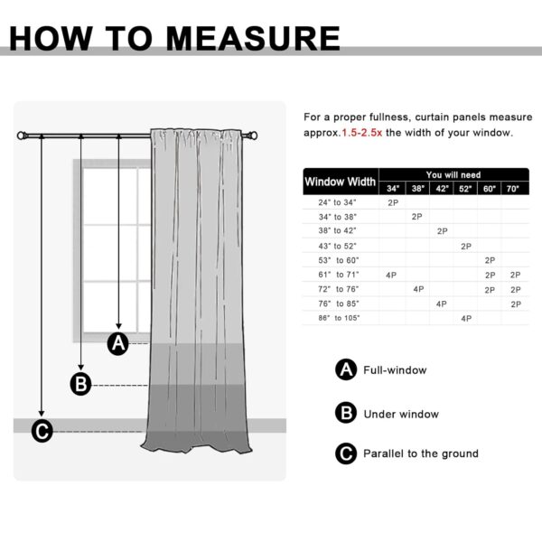 Jiuzhen Blackout Curtains: Thermal Insulated Privacy Panels for Bedroom and Living Room - Image 8