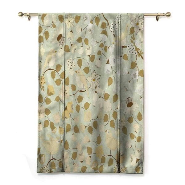 Floral Roman Blinds: Vintage Window Shades with Retro Swirls in 48"x72" Size - Image 2