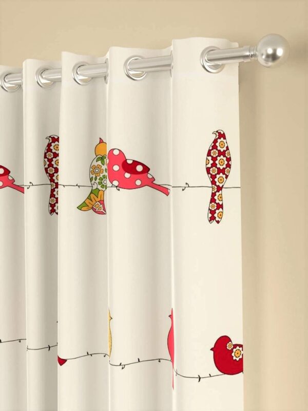 Cute 3D Birds ABC Counting Curtains for Kids Room and Nursery - Image 2