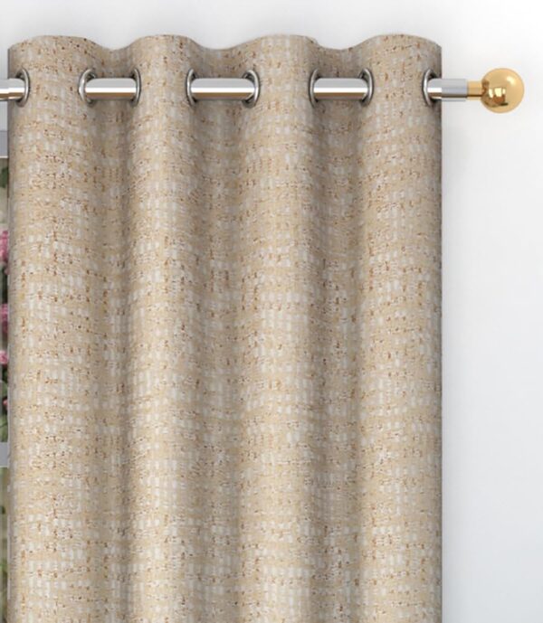 Elegant Room Darkening Window Curtains in Golden - Set of 2, 4x5 Feet - Image 4