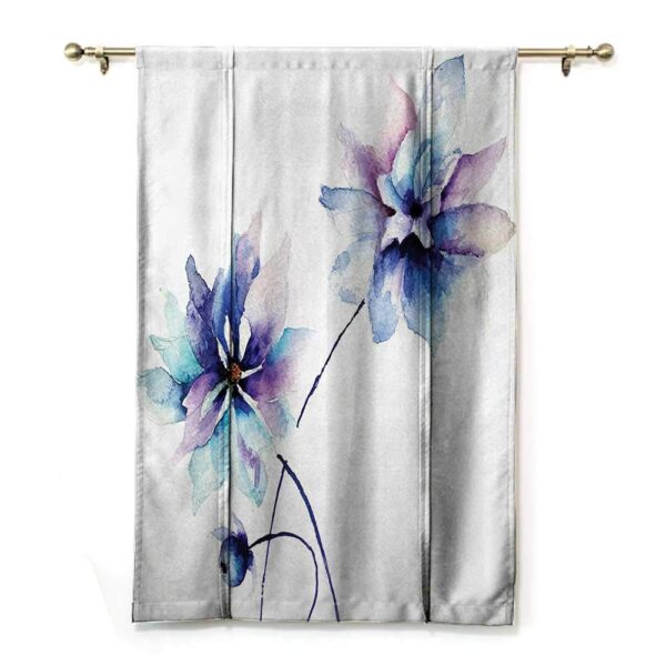 Elegant Watercolor Floral Roman Shades for Soft Spring Window Decor - Image 2