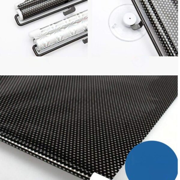 Portable Blackout Window Blinds: EXCEART Suction Sunshade Curtains for Temporary Use - Image 2